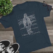 Load image into Gallery viewer, Nasa Apollo space suit Men&#39;s Tri-Blend Crew Tee
