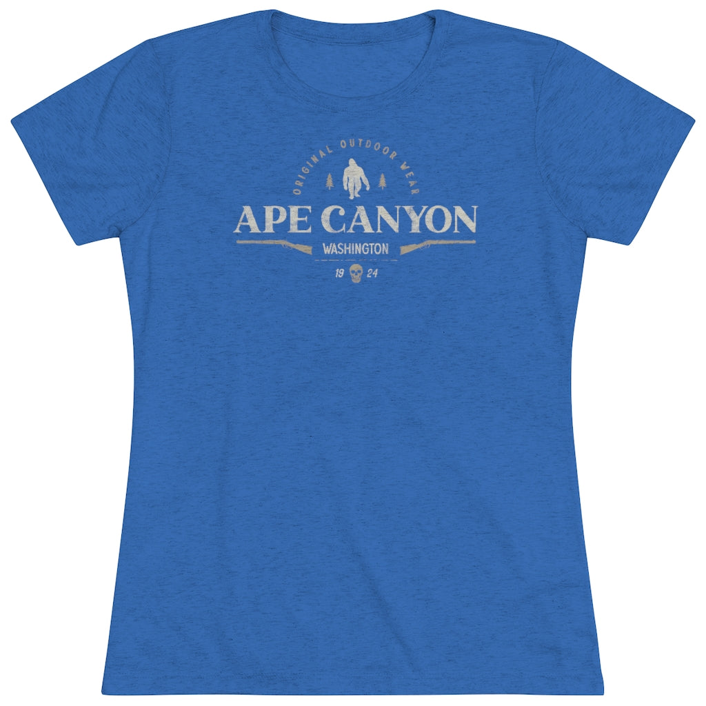 Sasquatch Ape Canyon Vintage Women's Triblend Tee