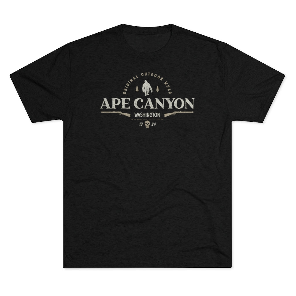 Sasquatch Ape Canyon Vintage Men's Tri-Blend Crew Tee