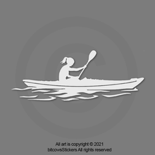 Load image into Gallery viewer, Kayak Girl/Woman SUV 4x4  Adventure sticker
