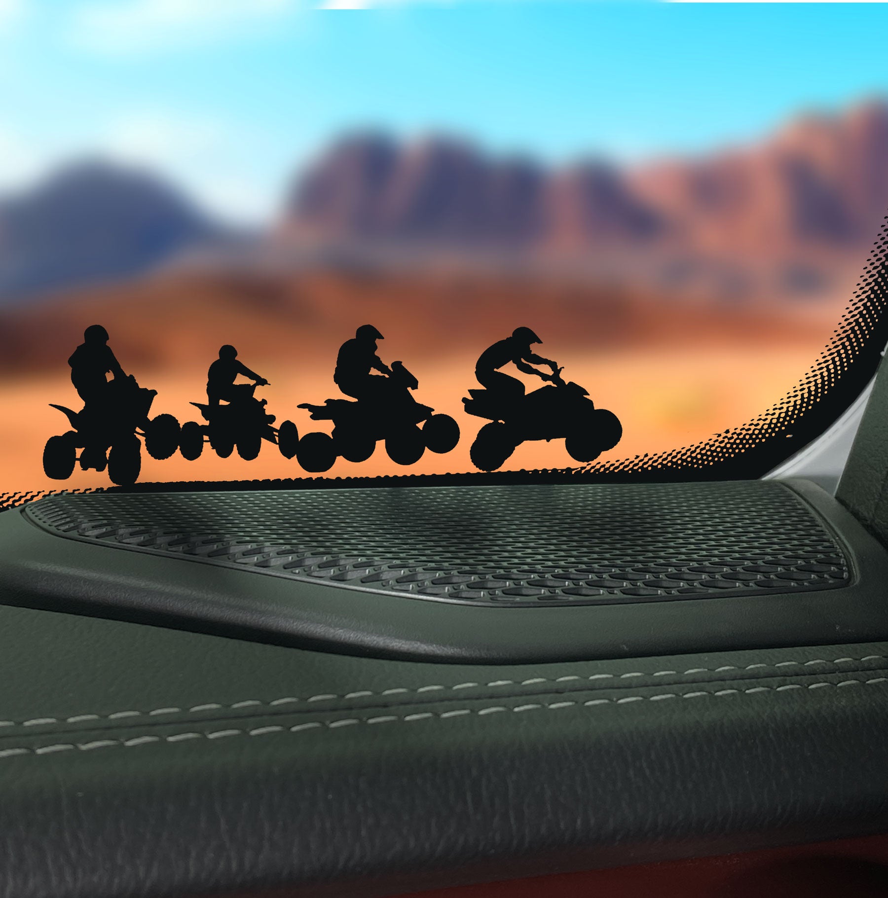 Atv Club Sticker Sports ATV Off Road Windshield Decal | Vinyl Sticker – bitcowsstickers