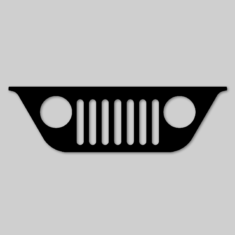 Jeep grill sticker discount