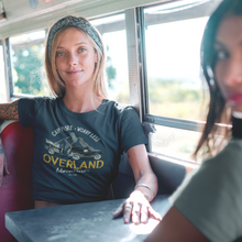 Load image into Gallery viewer, Camp More Worry Less Explore Overland Adventure Vintage Women&#39;s Tri-Blend Crew Tee Active
