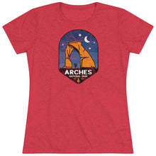 Load image into Gallery viewer, Arches Utah National Park Women&#39;s Triblend Tee
