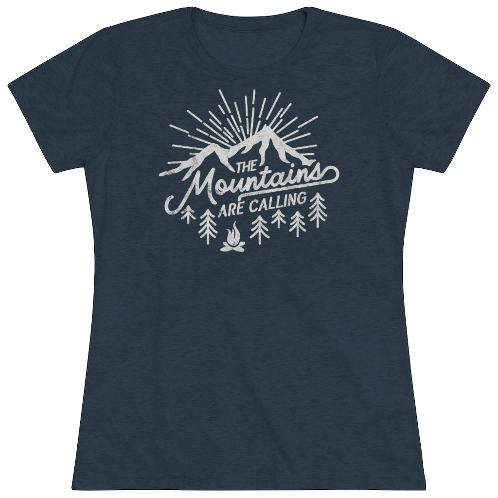 The mountains are calling and I Must Go Women's Triblend Tee