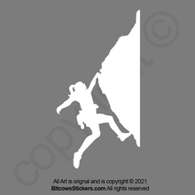 Load image into Gallery viewer, Rock Climber Male or Female 5.9 climber Decal Sticker
