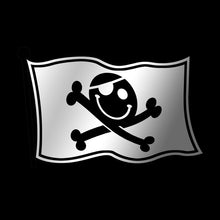 Load image into Gallery viewer, Defcon Pirate Flag Hacker Vinyl Laptop Sticker (multi color)
