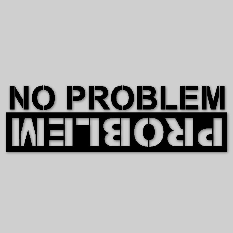 Problem, No Problem Jeep off-road Sticker funny sticker – bitcowsstickers