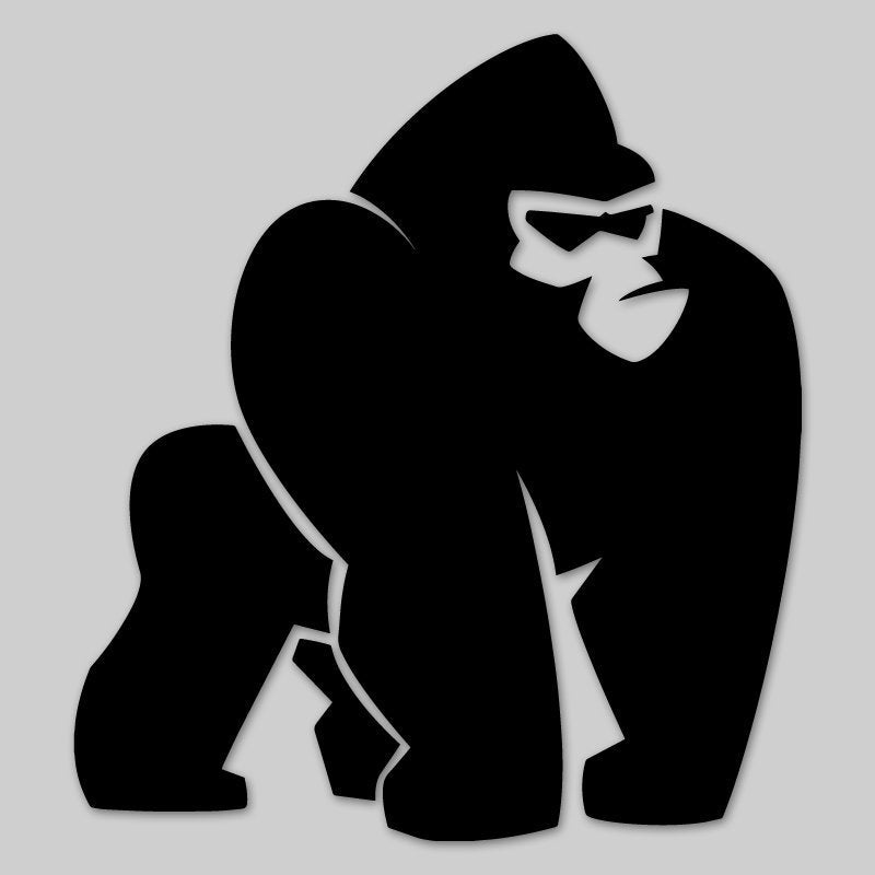 Gorilla Decal for your SUV / vehicle, HydroFlask, Computer sticker