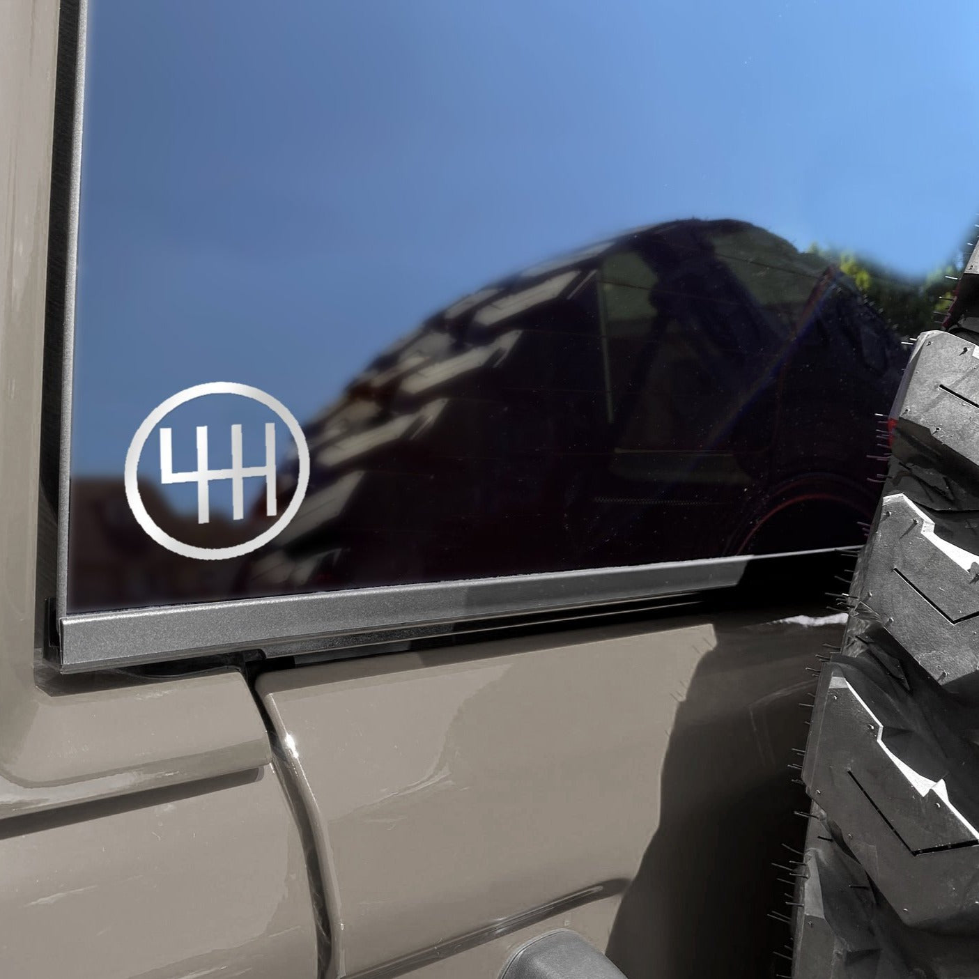 4H shift pattern off-road 4WD sticker four wheel drive decal bitcowsst ...