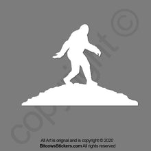 Load image into Gallery viewer, Single Bigfoot Windshield Decal Wrangler Big Foot sticker Sasquatch sticker
