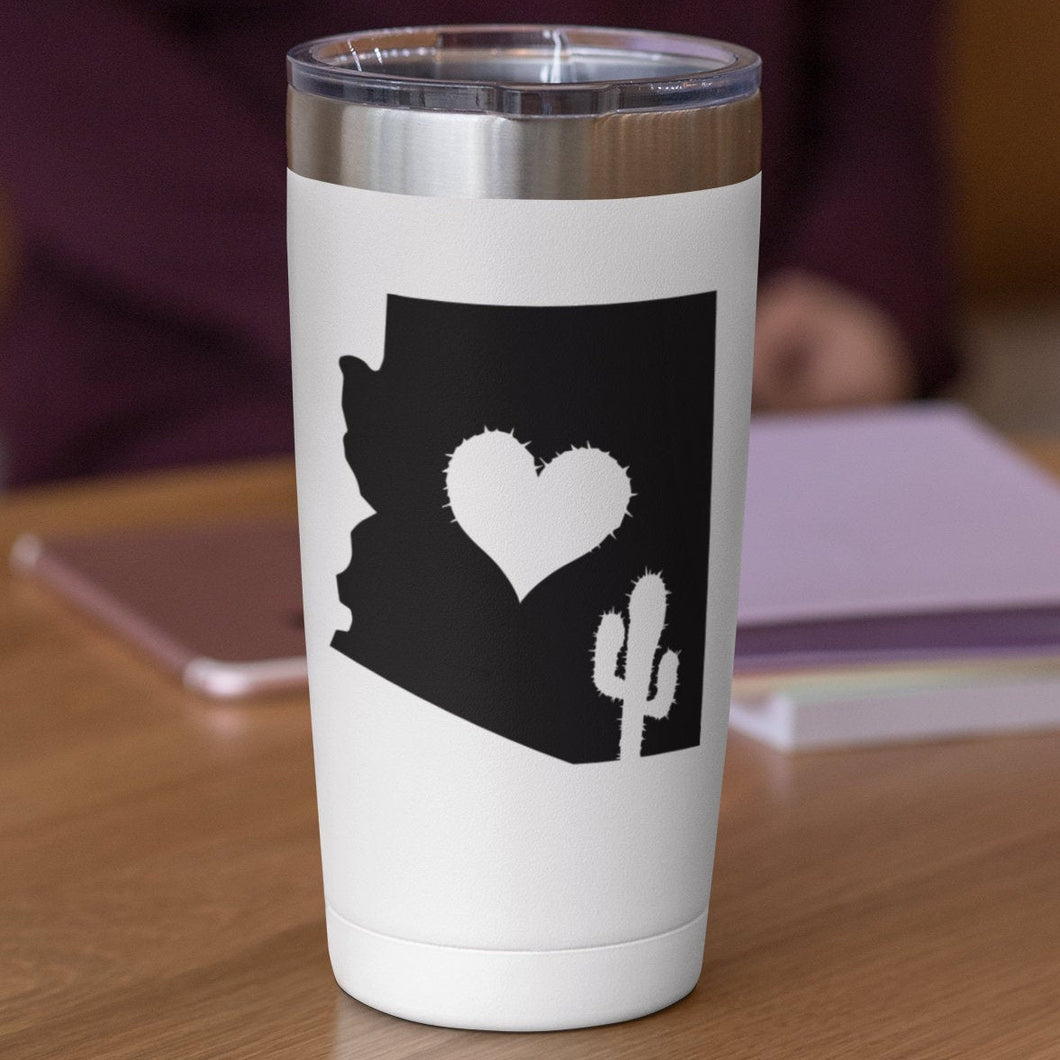 Arizona Love with Cactus and Thorny Heart Vinyl sticker decal