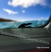Load image into Gallery viewer, Florida Crocodile Windshield Decal Window Sticker
