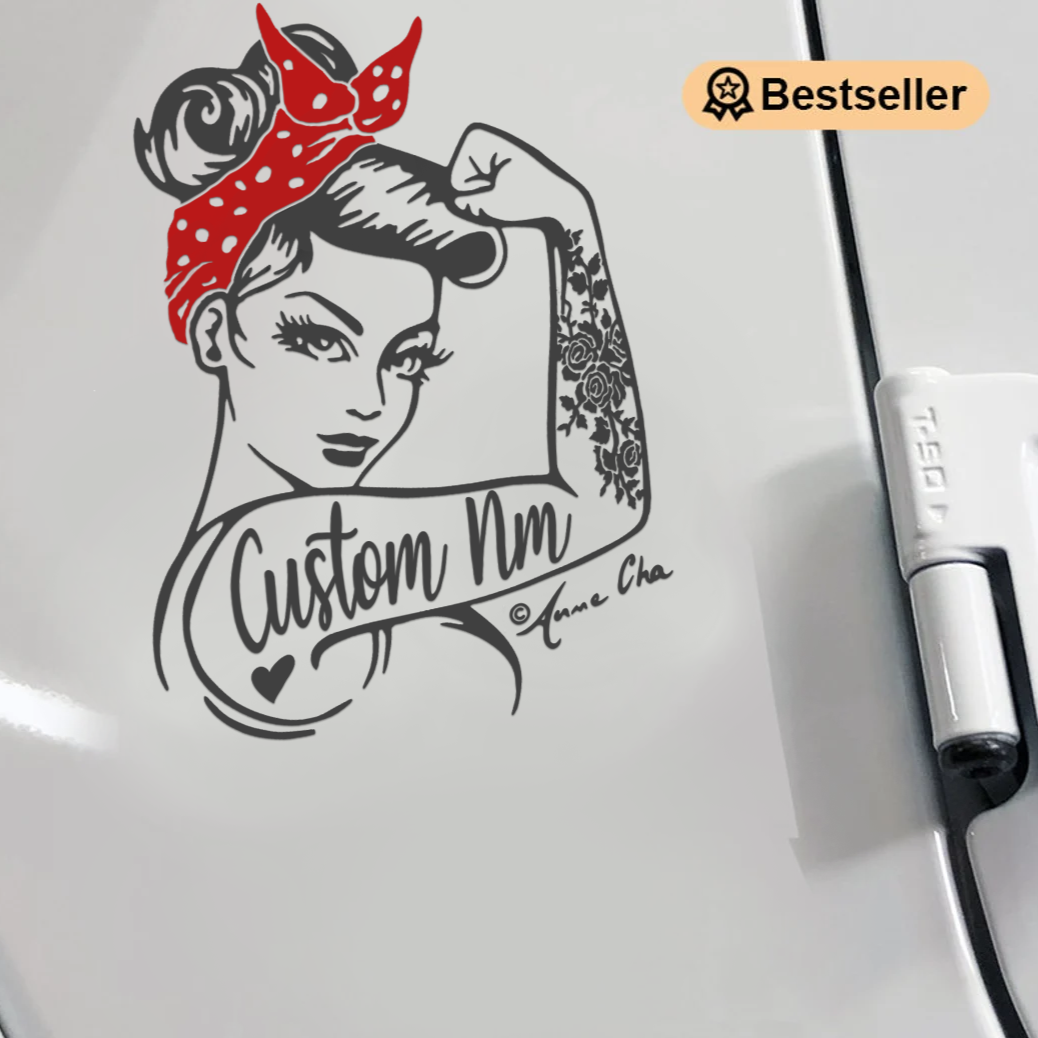 Customizable Jeep Girl yota Girl/Lady Rosie the Riveter 4Runner or FJ ...