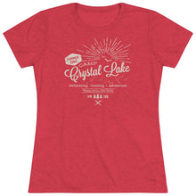 Load image into Gallery viewer, Crystal Lake Summer Camp Vintage Women&#39;s Triblend Tee

