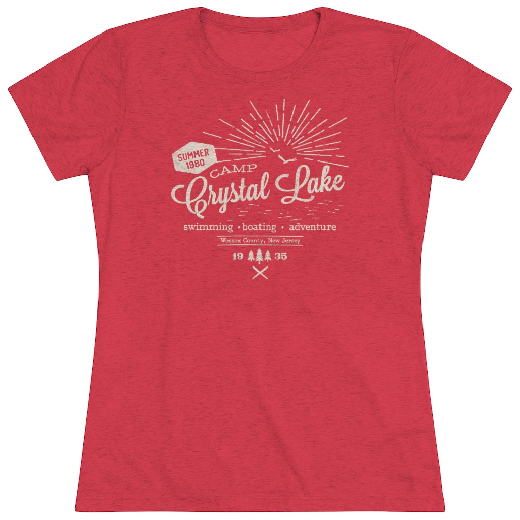 Crystal Lake Summer Camp Vintage Women's Triblend Tee